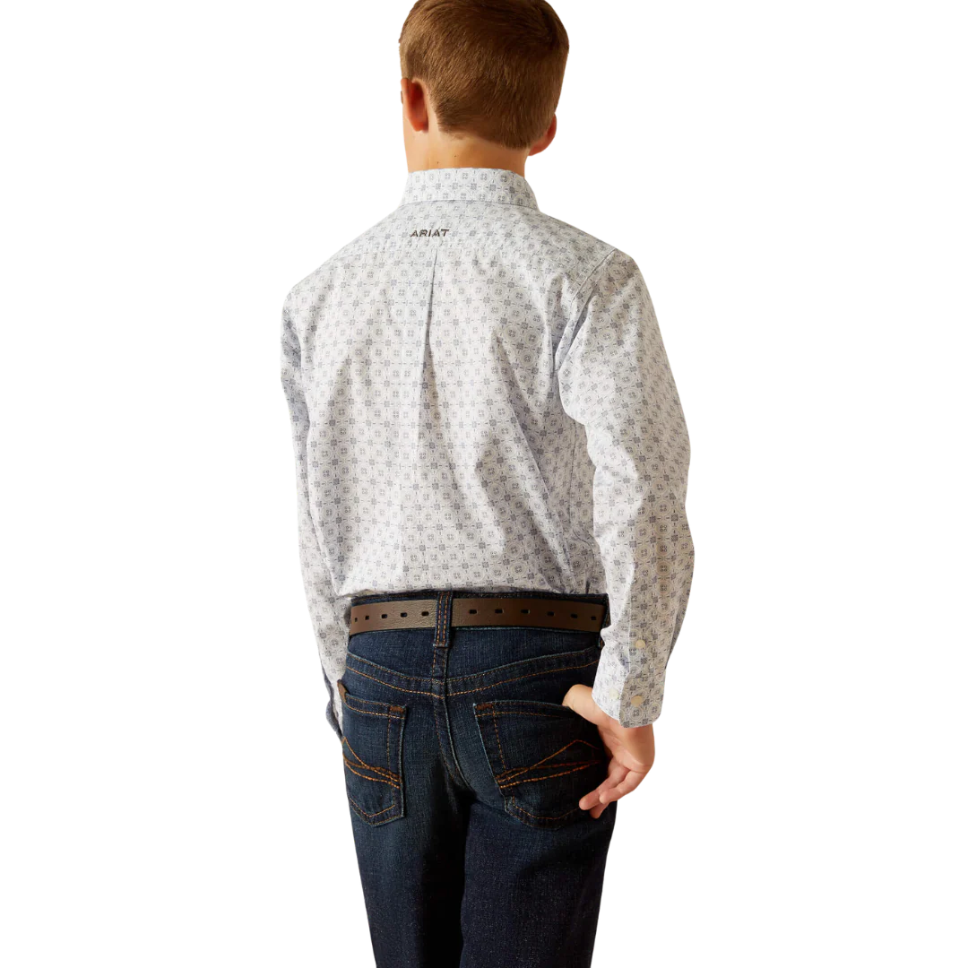 Ariat Boys Team Kody Long Sleeve Western shirt