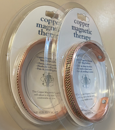 Copper Magnet Therapy Two Tone Copper Bangle
