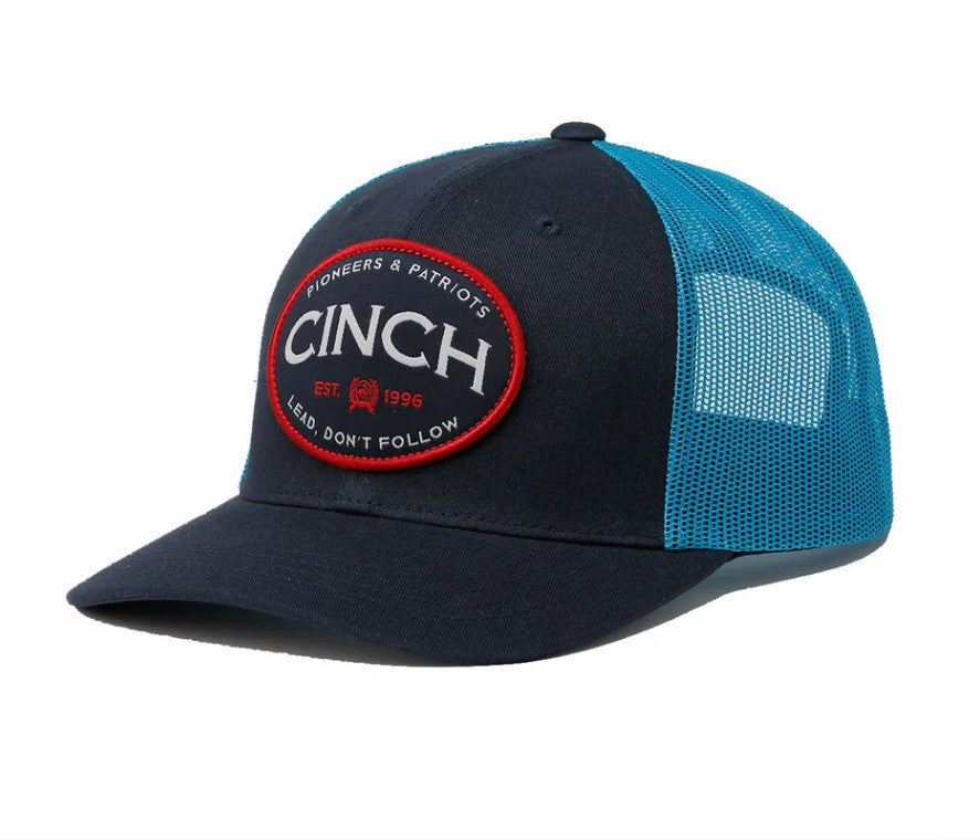 Cinch Pioneers & Patriots Blue Trucker Cap