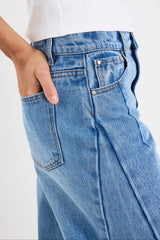 Stories Be Told Graduate 90s Blue Non Stretch Barrel Jeans