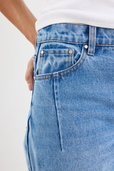 Stories Be Told Graduate 90s Blue Non Stretch Barrel Jeans