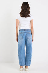 Stories Be Told Graduate 90s Blue Non Stretch Barrel Jeans