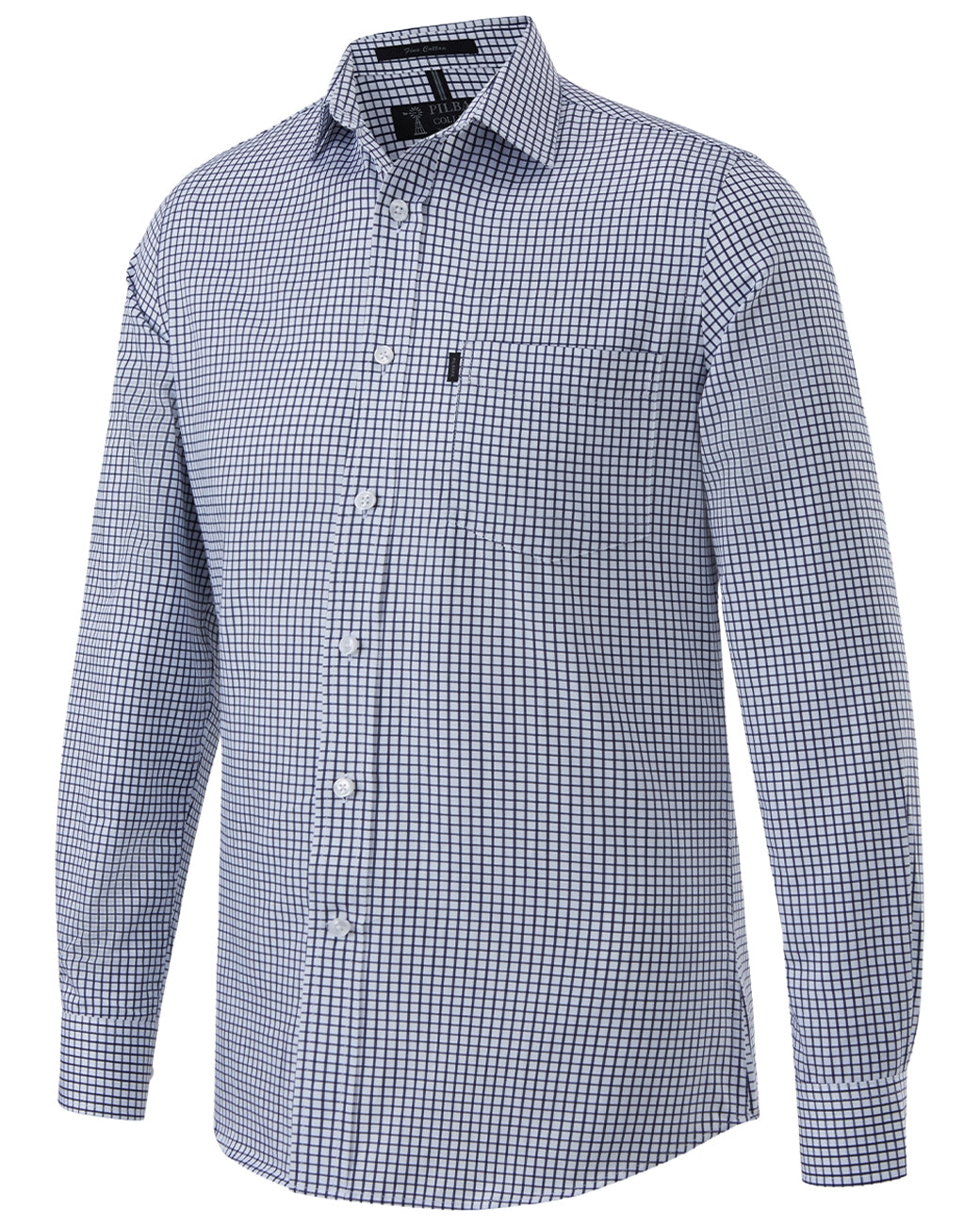 Pilbara Men's L/S Shirt Single Pocket