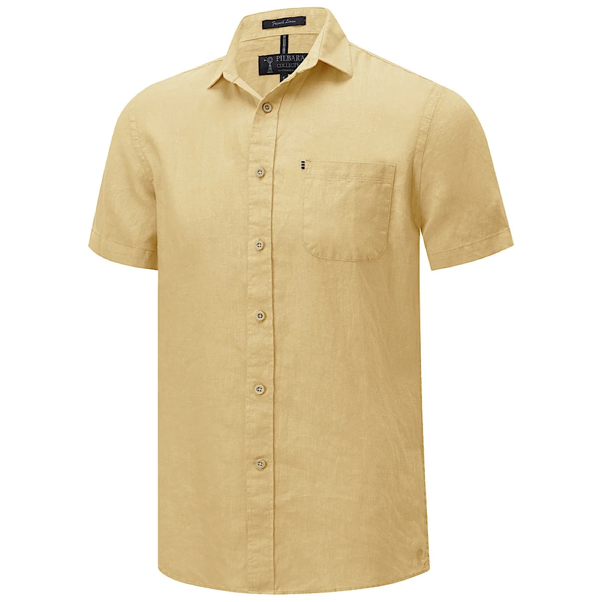Pilbara Mens Linen Short Sleeve Shirt