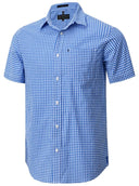 Pilbara Mens Short Sleeve Gingham Shirt - RMPC173