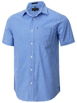 Pilbara Mens Short Sleeve Gingham Shirt - RMPC173