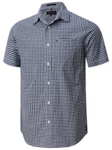 Pilbara Mens Short Sleeve Gingham Shirt - RMPC173