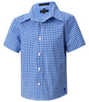 Pilbara Kids Short Sleeve Gingham Shirt - RMPC181S
