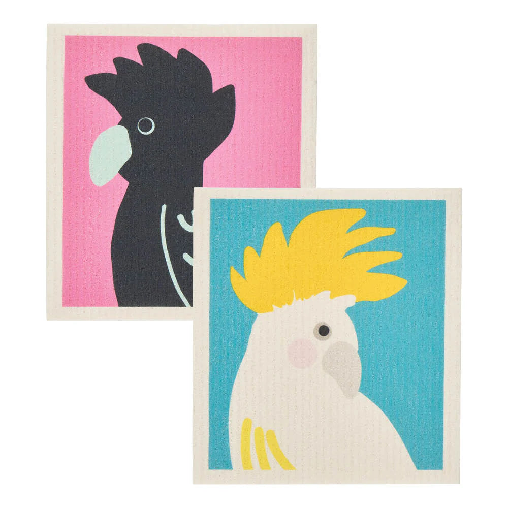 Annabel Trends Swedish Style Dish Cloths - Cockatoo