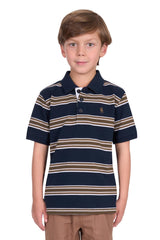 Thomas Cook Boys Anthony Polo - Navy/Tan