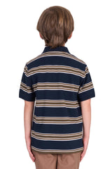 Thomas Cook Boys Anthony Polo - Navy/Tan