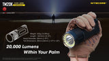 Nitecore Tiny Monster Rechargeable 20,000 Lumen Torch