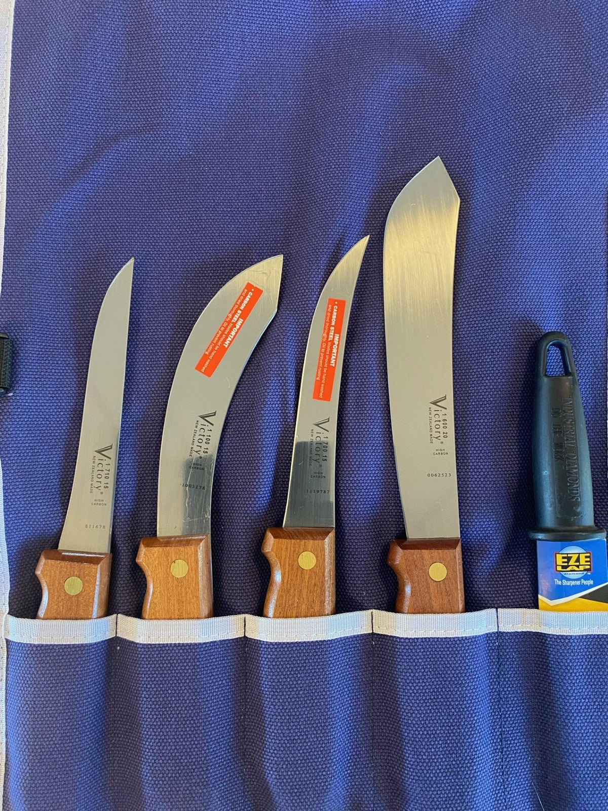 Victory Butcher Four Knife Roll Set