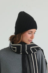 Morgan & Taylor Mia Wool-Blend Beanie - Black