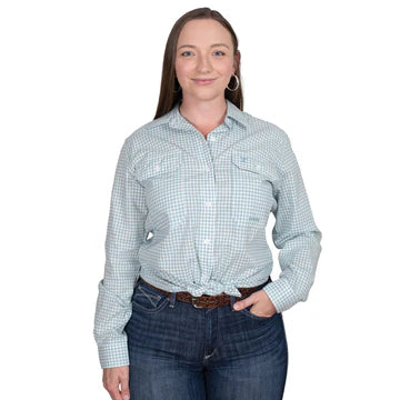Just Country Ladies Abbey Full Button Check Shirt