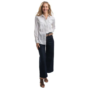 Just Country Women's Abbey Full Button Print Workshirt