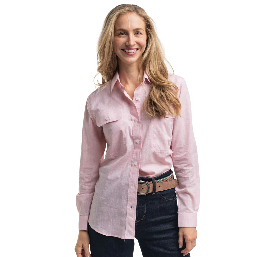 Just Country Women's Abbey Full Button Print Workshirt