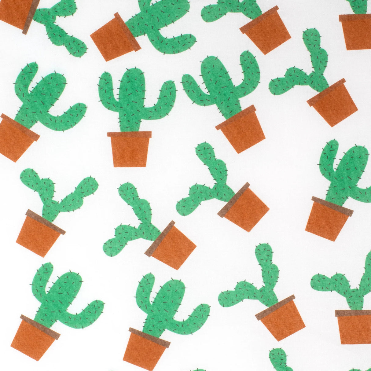 Just Country Ladies Abbey Full Button Print Work Shirt - White Potted Cactus