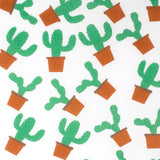 Just Country Ladies Abbey Full Button Print Work Shirt - White Potted Cactus