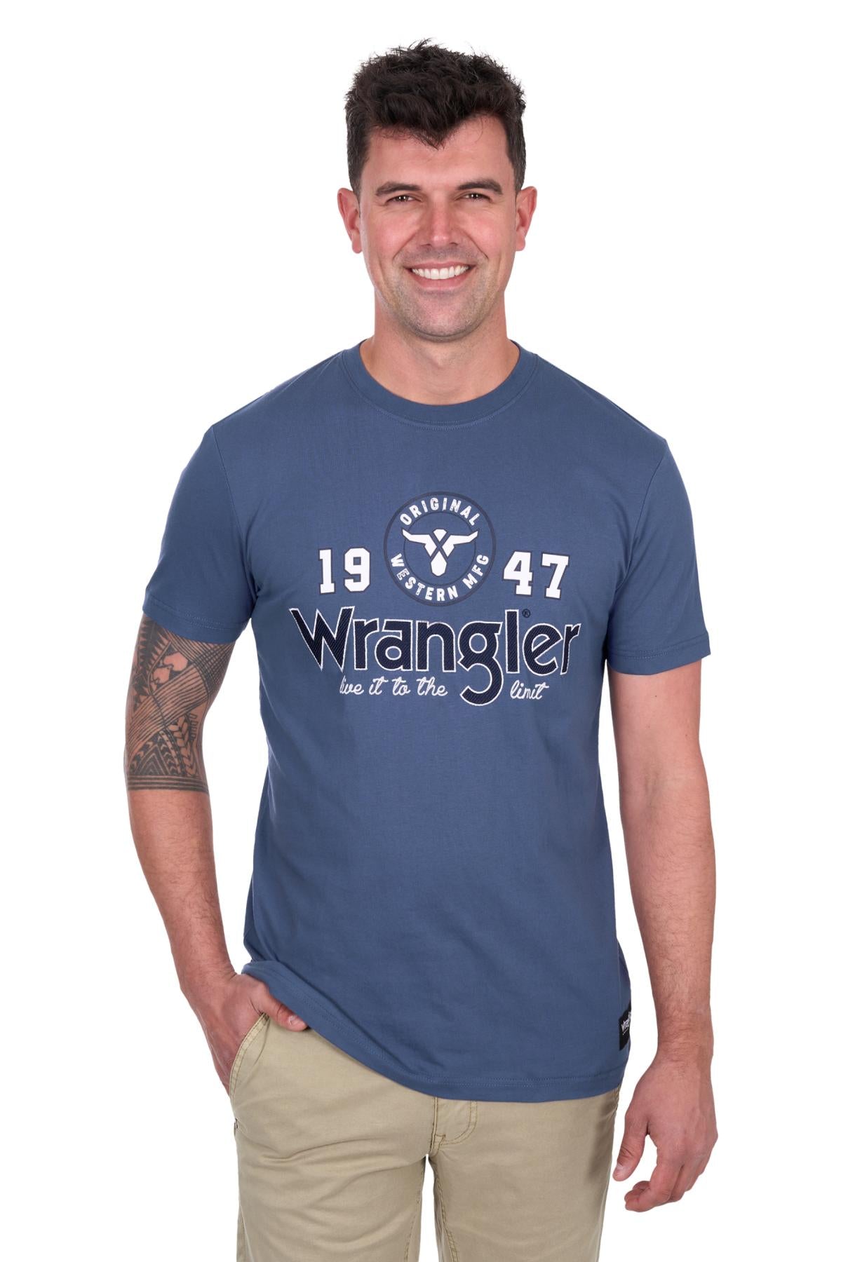 Wrangler Mens Michael T-shirt - Denim