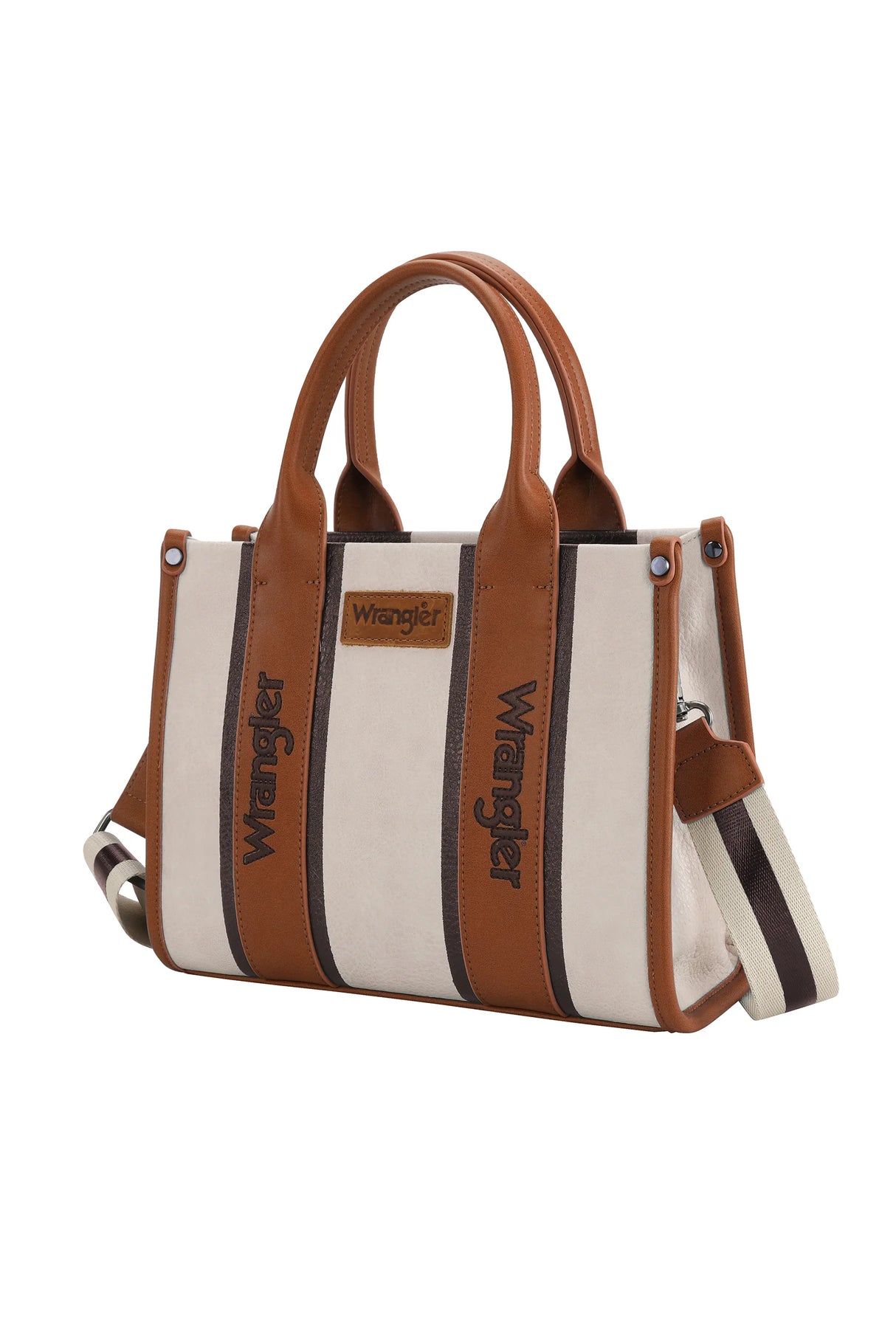 Wrangler Contrast Logo Crossbody Bag - Natural/Tan