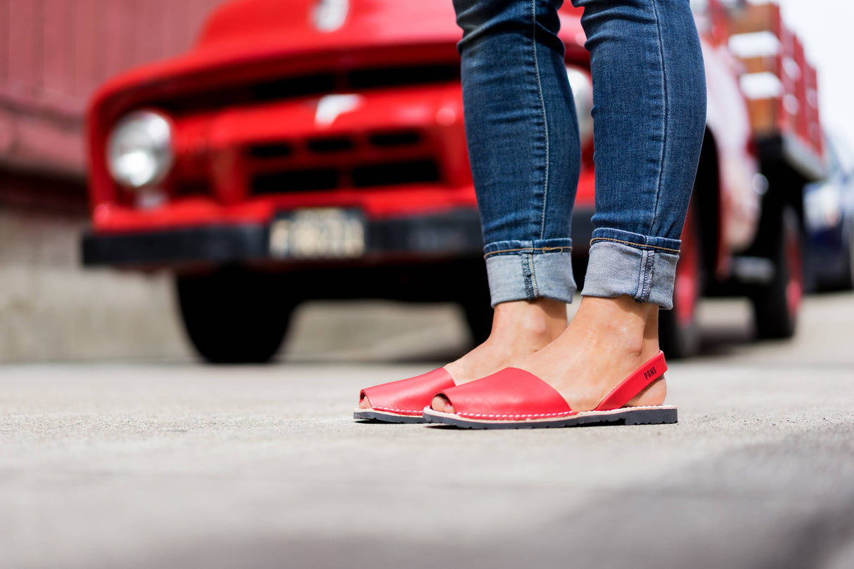 Pons Ladies Shoes - Classic Women - Red