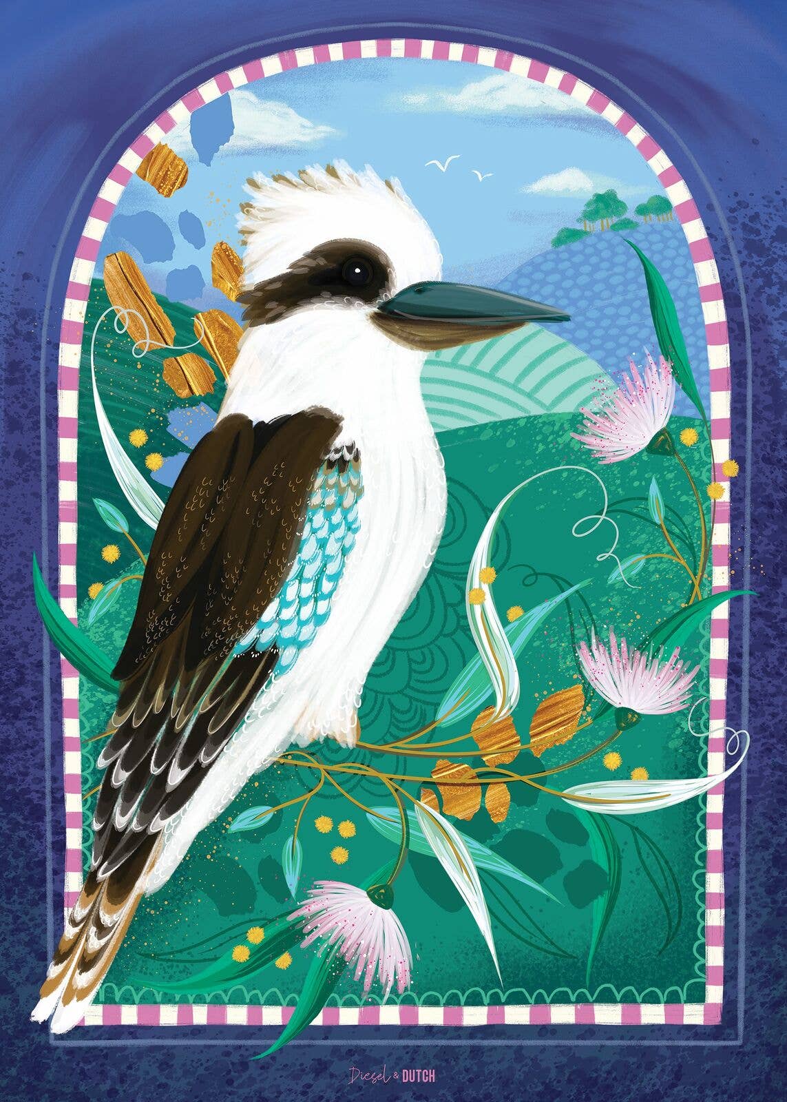 Diesel & Dutch - Kookaburra's Dawn Melody 1000pc Wall Jigsaw Puzzle