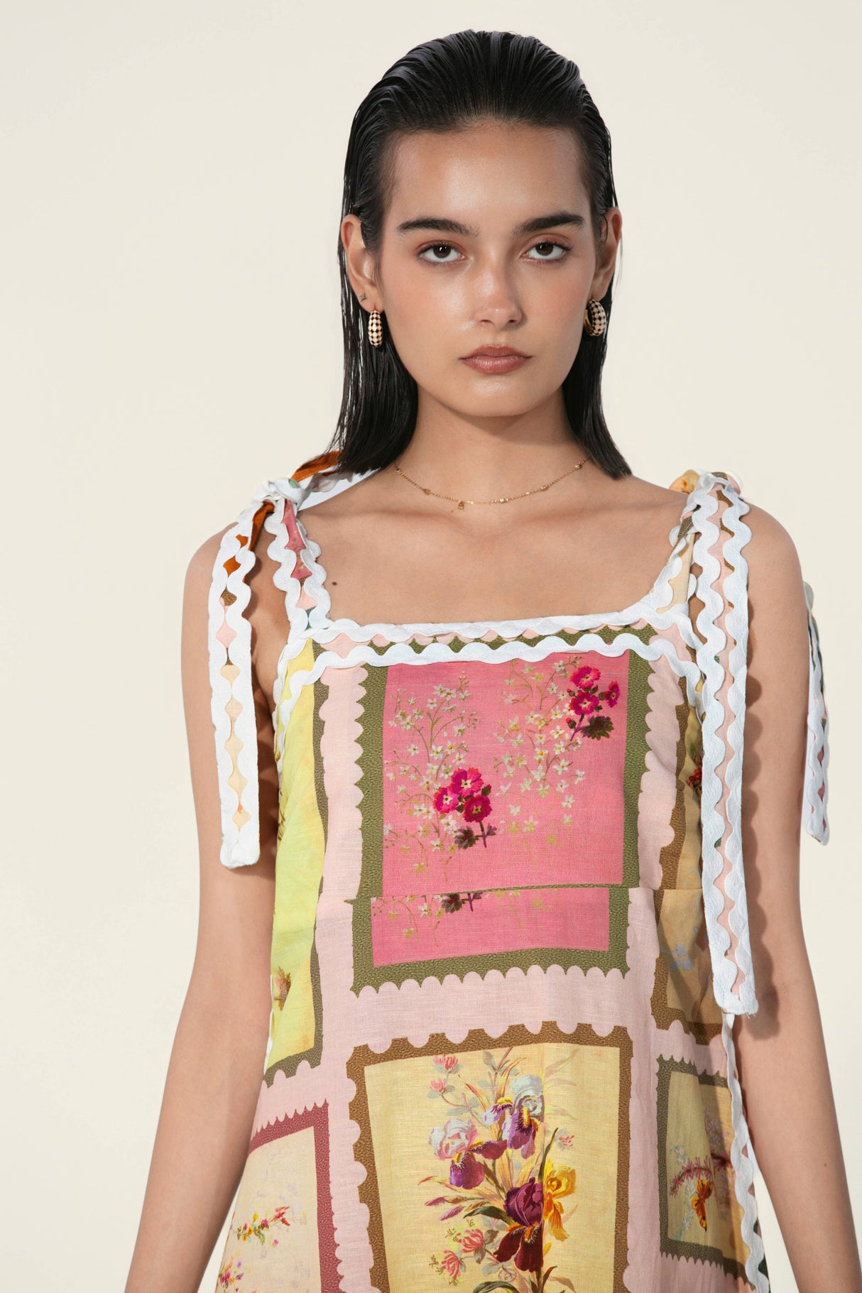 thr3letter - Marianne Framed Maxi Dress