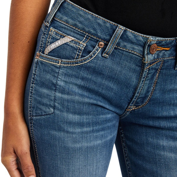 Ariat Ladies Rebar Perfect Rise Boot Cut Work Flex Jeans – Riveter Malibu 10041067