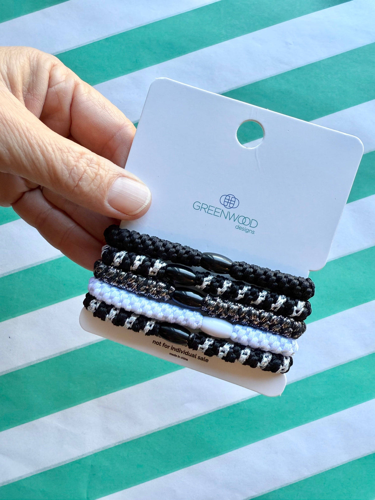 Greenwood Designs - Hair Elastics Pack - Humbug