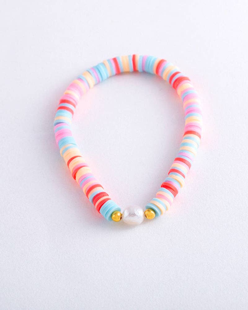 Greenwood Designs - Pearl Pop Heishi Bead Bracelet