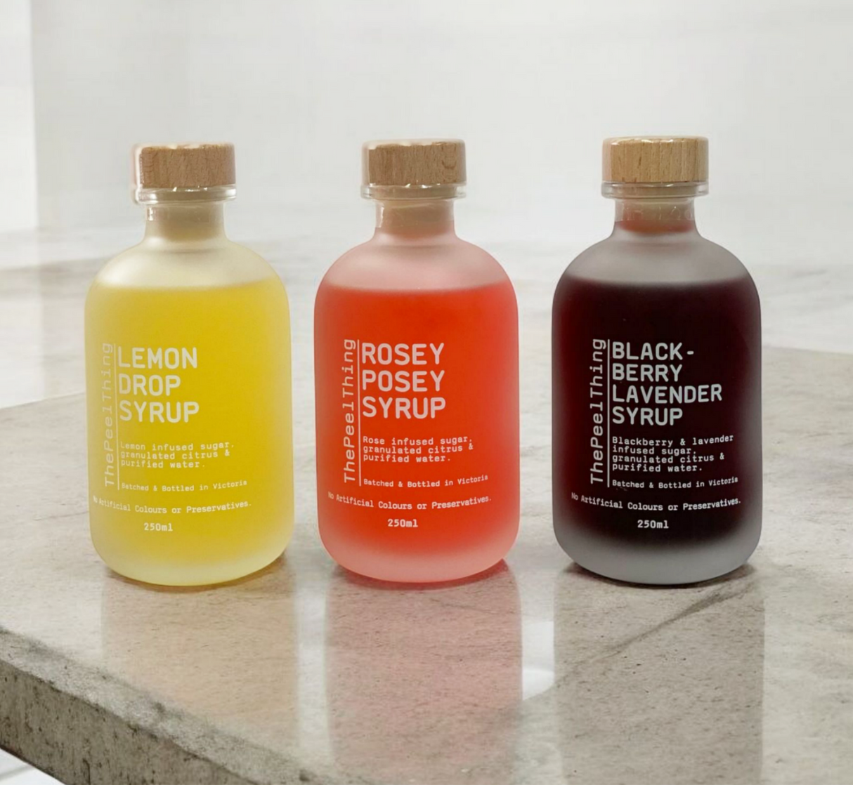 The Peel Thing Lemon Drop Syrup - 250 Glass Jar