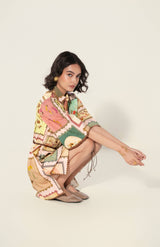thr3letter - Marianne Belted Tunic Dress
