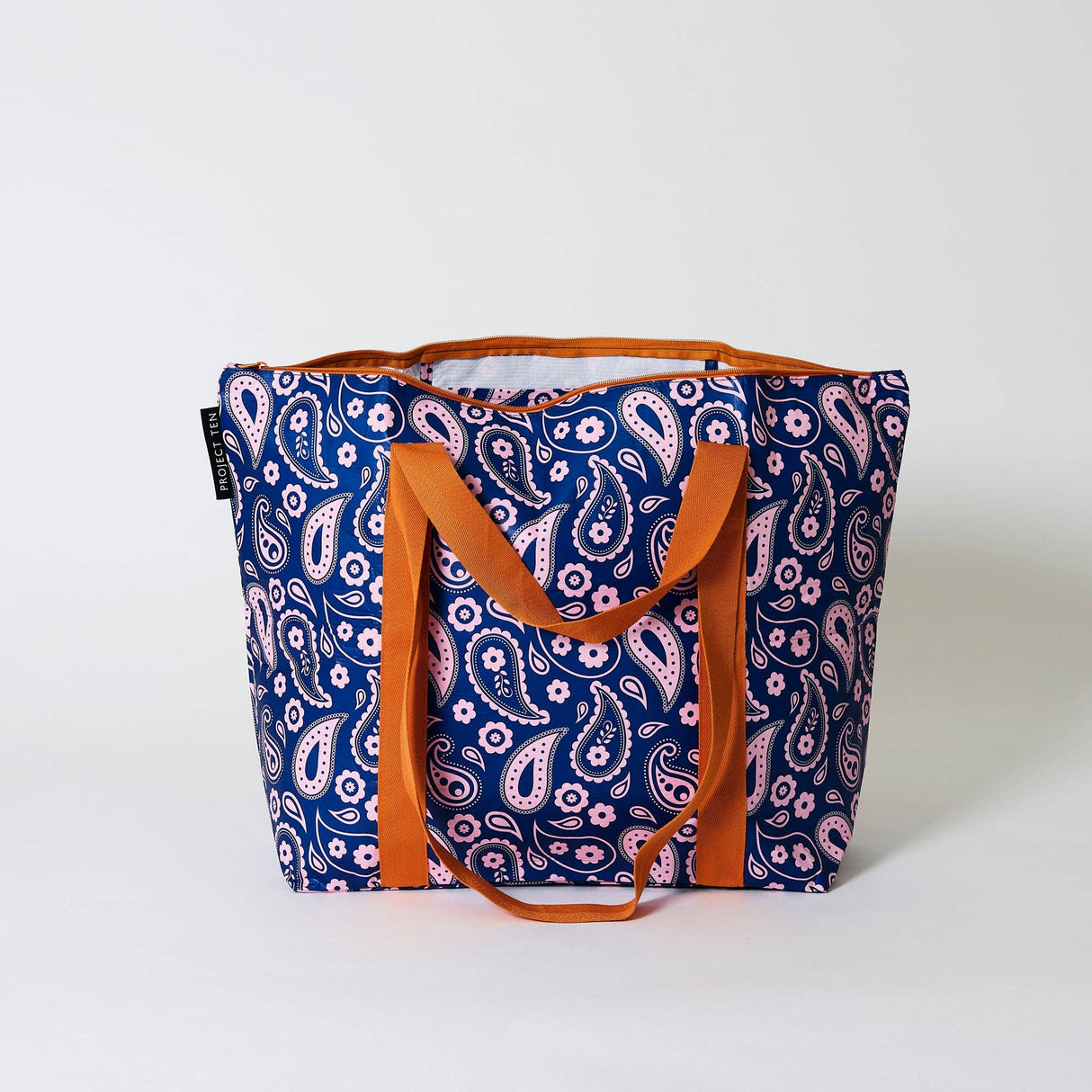 Project Ten Paisley Zip Medium Tote