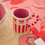 Annabel Trends Coffee Bow & Stripe Mug