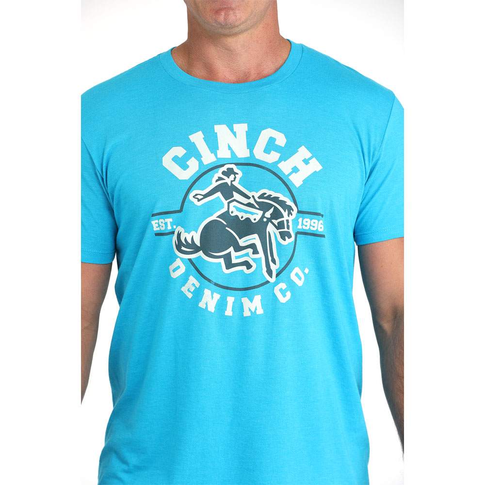 Cinch Mens Graphic T-Shirt - Blue - MTT1690693