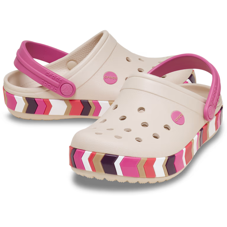 Kids' Crocband Chevron Band Clog