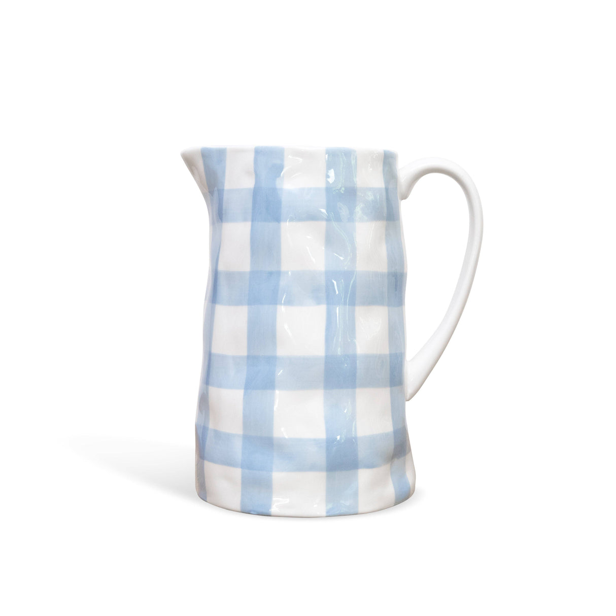 Noss and Co - NEW Medium Jug - Cornflower Blue Gingham