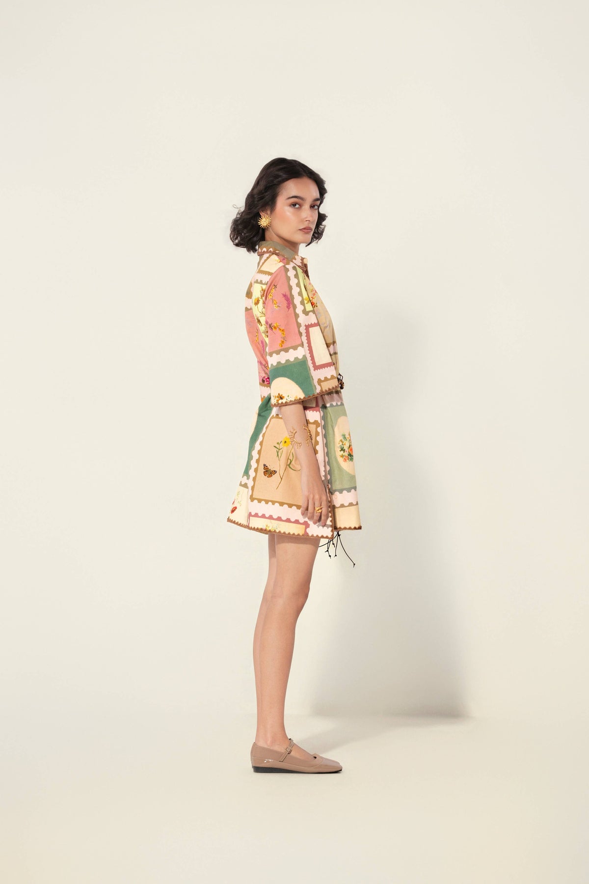thr3letter - Marianne Belted Tunic Dress