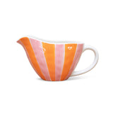 Noss and Co - Ceramic Gravy Jug | Pink & Orange Stripe