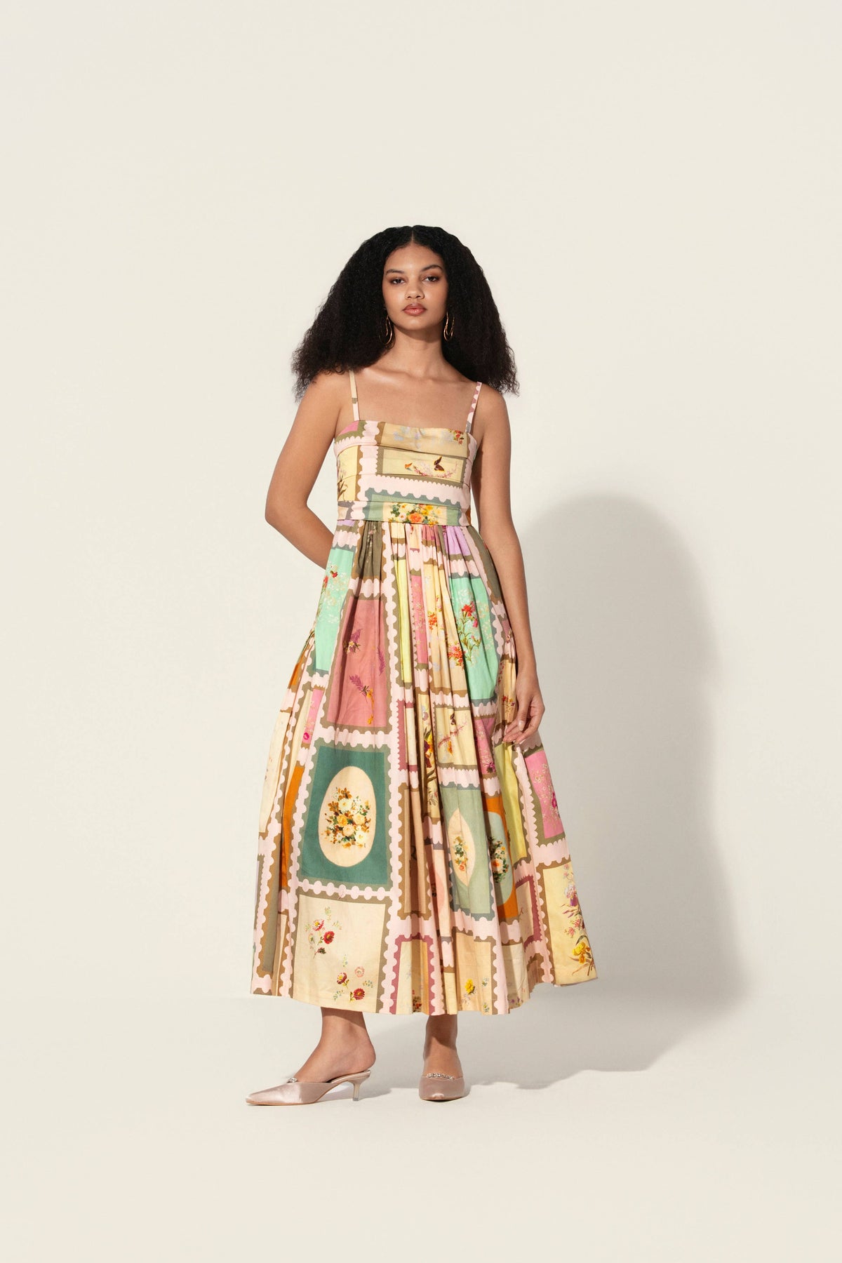 thr3letter - Vianna in Marianne Panelled Maxi Dress