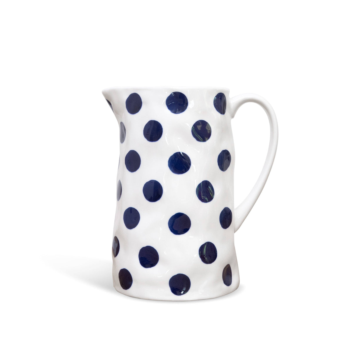Noss and Co - NEW Medium Jug - Navy spots