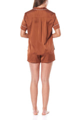 Gingerlilly - Satin Pyjama Short Set - Amy Brown
