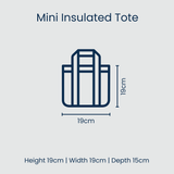 Project Ten Pty Ltd - Mini Insulated Tote – Blue Stripe