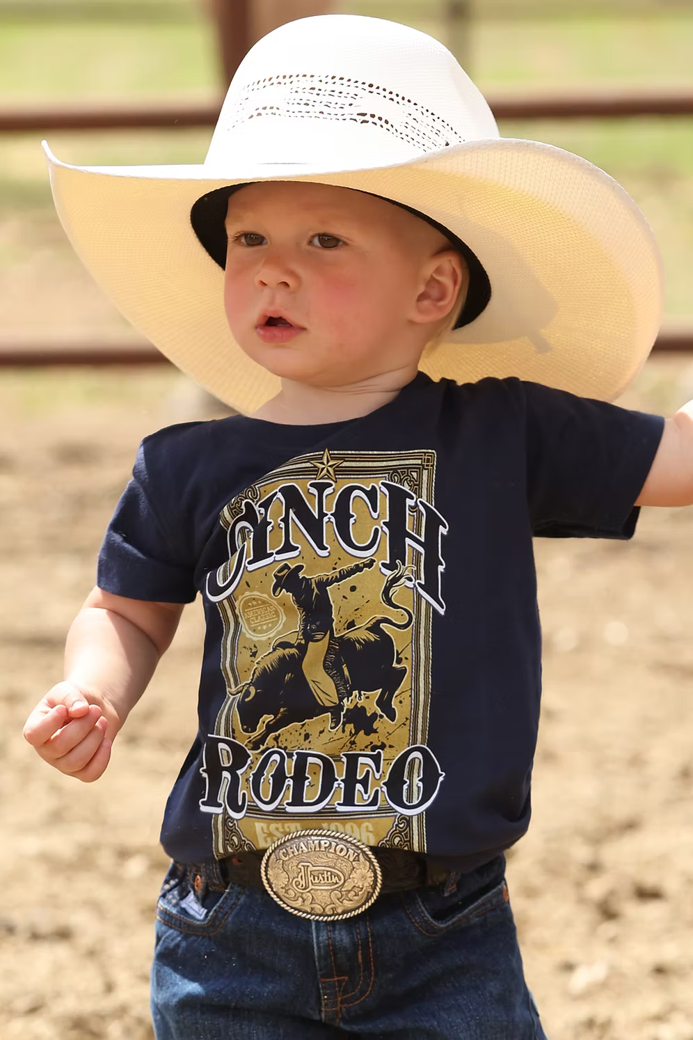 Cinch Boys Navy Rodeo Tee