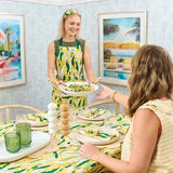Annabel Trends Tablecloth - Linen & Cotton - Golden Wattle