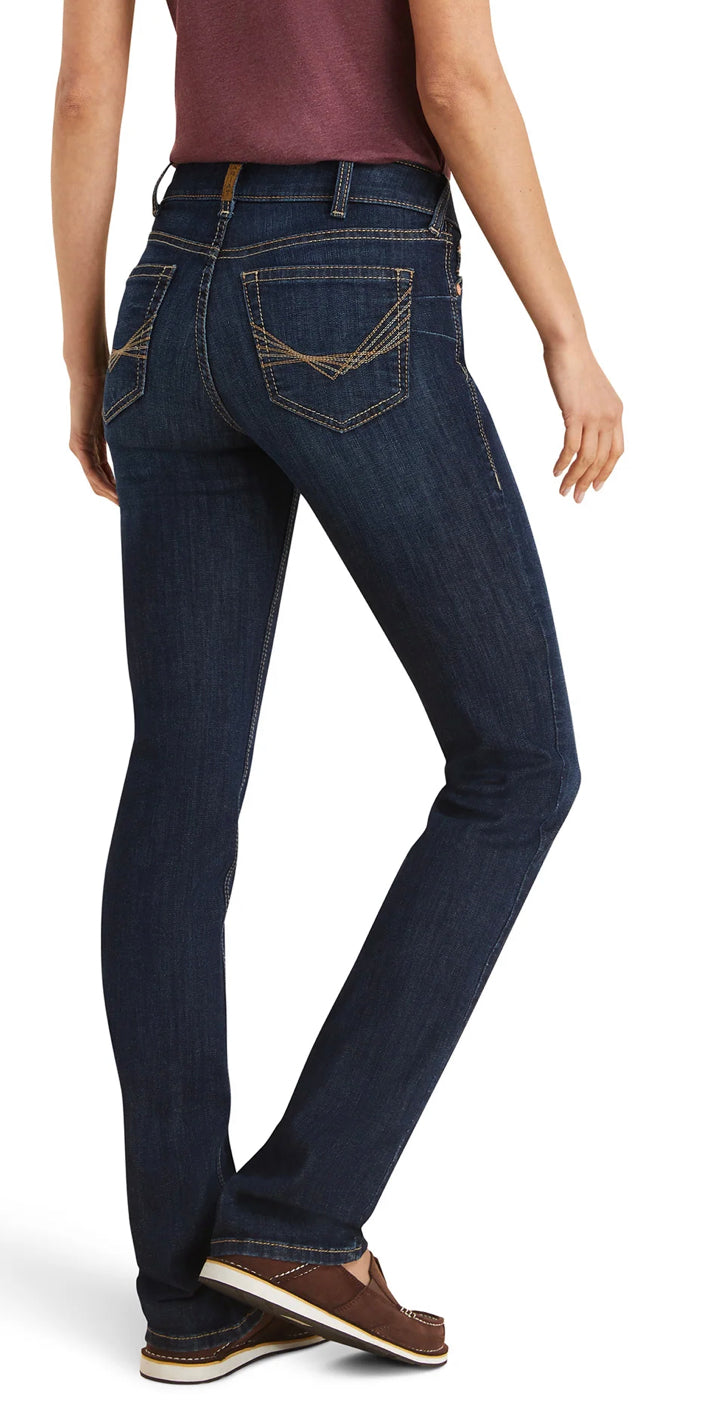 Ariat Ladies REAL Perfect Rise Straight Leg Greta Midnight Jeans 10043145
