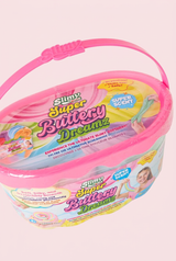 Close-up of Slimy Super Buttery Dreamz pink bucket