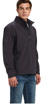 Ariat Mens Logo 2.0 Softshell Jacket in Phantom 10041613