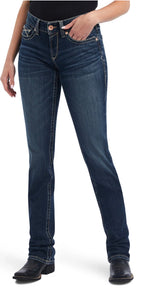 Ariat Ladies REAL Perfect Rise Straight Leg Freesia Pasadena Jeans 10042182